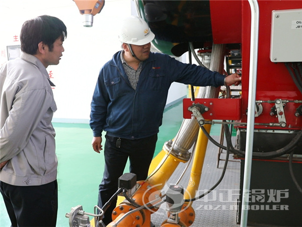 中正鍋爐質(zhì)量萬里行團隊為彩客化學進行技術指導